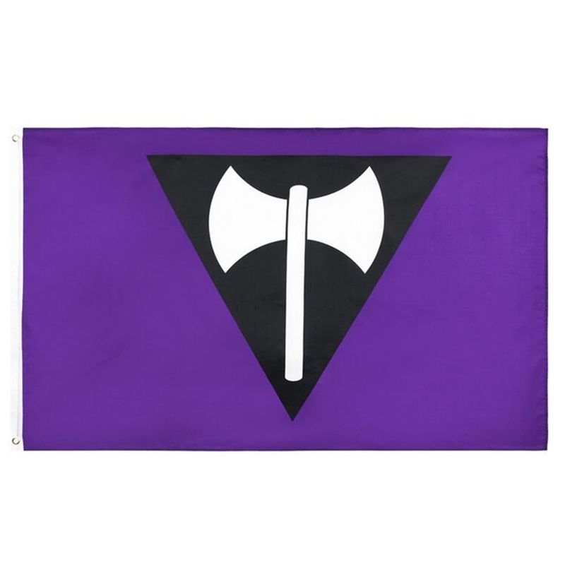 100D Polyester Lesbian Pride Flag 3x5ft For Campaign